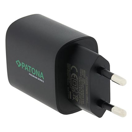 PATONA - Adaptateur de charge USB-C Power delivery 20W/230V noir