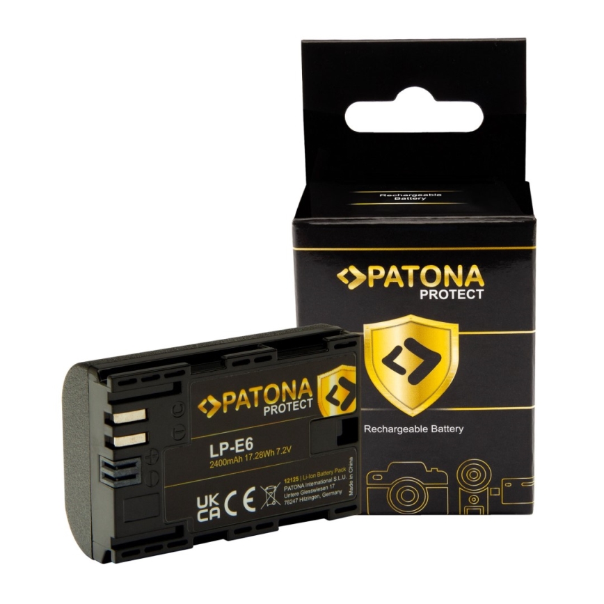 PATONA - Batterie Canon LP-E6 2400mAh Li-Ion Protect