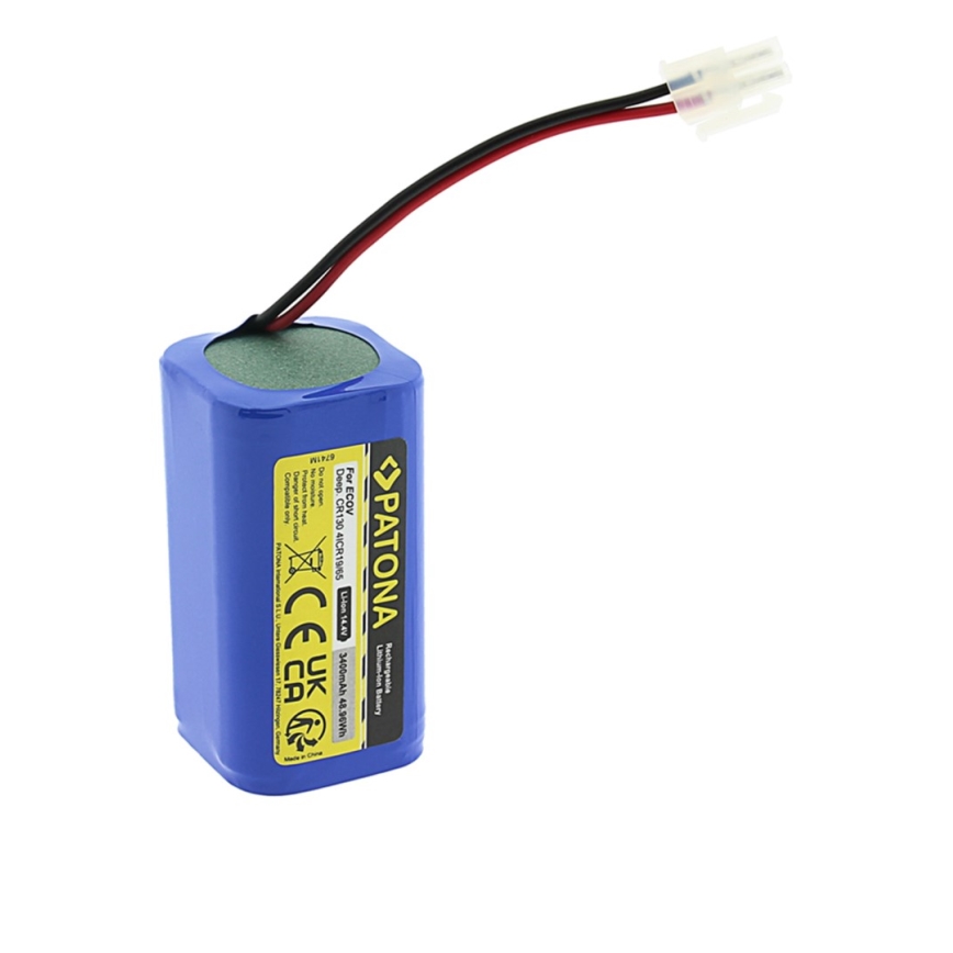 PATONA - Batterie Ecovacs Deebot CR130 3400mAh Li-lon 14,4V