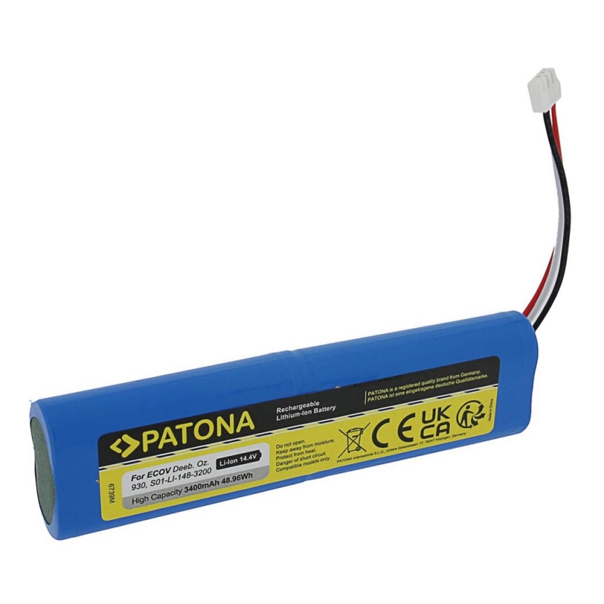 14,4 V 5200 MAh S10 LI 144 5200 Aspirateur Batterie Pour Ecovacs Deebot T8 T8+ T9 T9+ Pour Deebot Ozmo 950 T10 T9 DX65 DX93 DX96 X1 Omni X1 Turbo X1