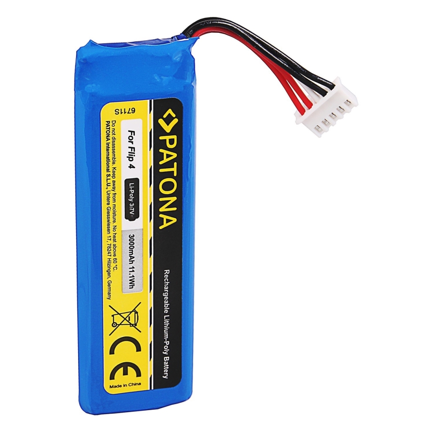 PATONA - Batterie  JBL Flip 4 3000mAh 3,7V Li-Pol