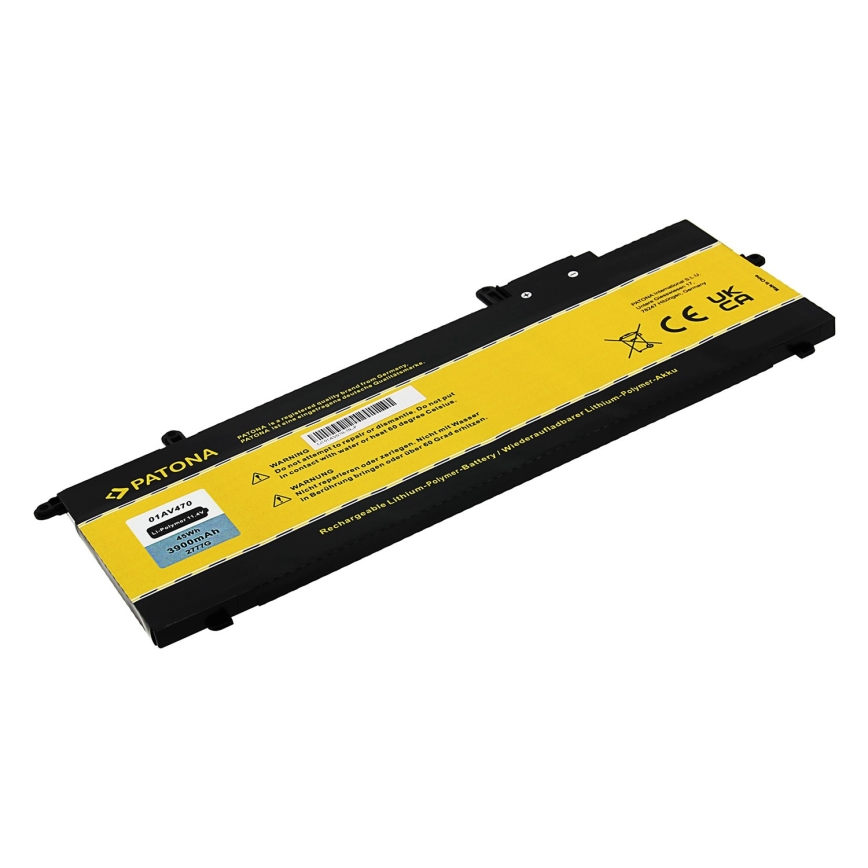 PATONA - Batterie Lenovo Thinkpad A285/X280 3900mAh Li-Pol 11,4V 01AV470