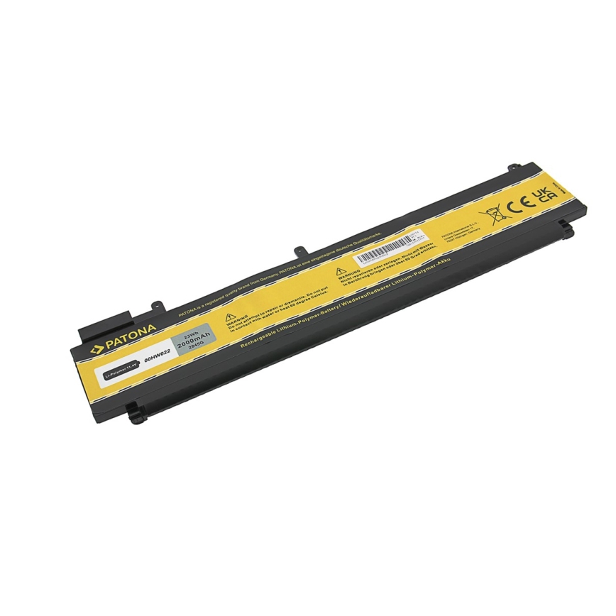 PATONA - Batterie Lenovo Thinkpad T460s/T470s 2000mAh Li-Pol 11,1V 00HW022