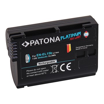 PATONA - Batterie Nikon EN-EL15B 2040mAh Li-Ion Platinum