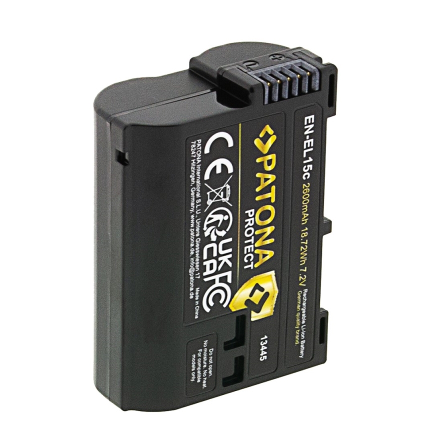 PATONA - Batterie Nikon EN-EL15C 2600mAh Li-Ion Protect