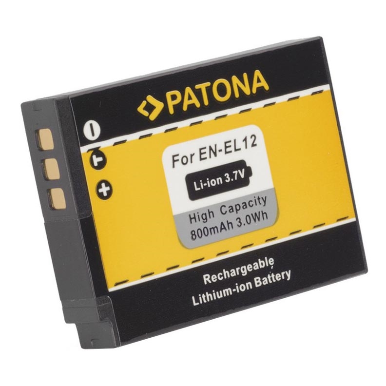 PATONA - Batterie Nikon ENEL12 1050mAh Li-Ion