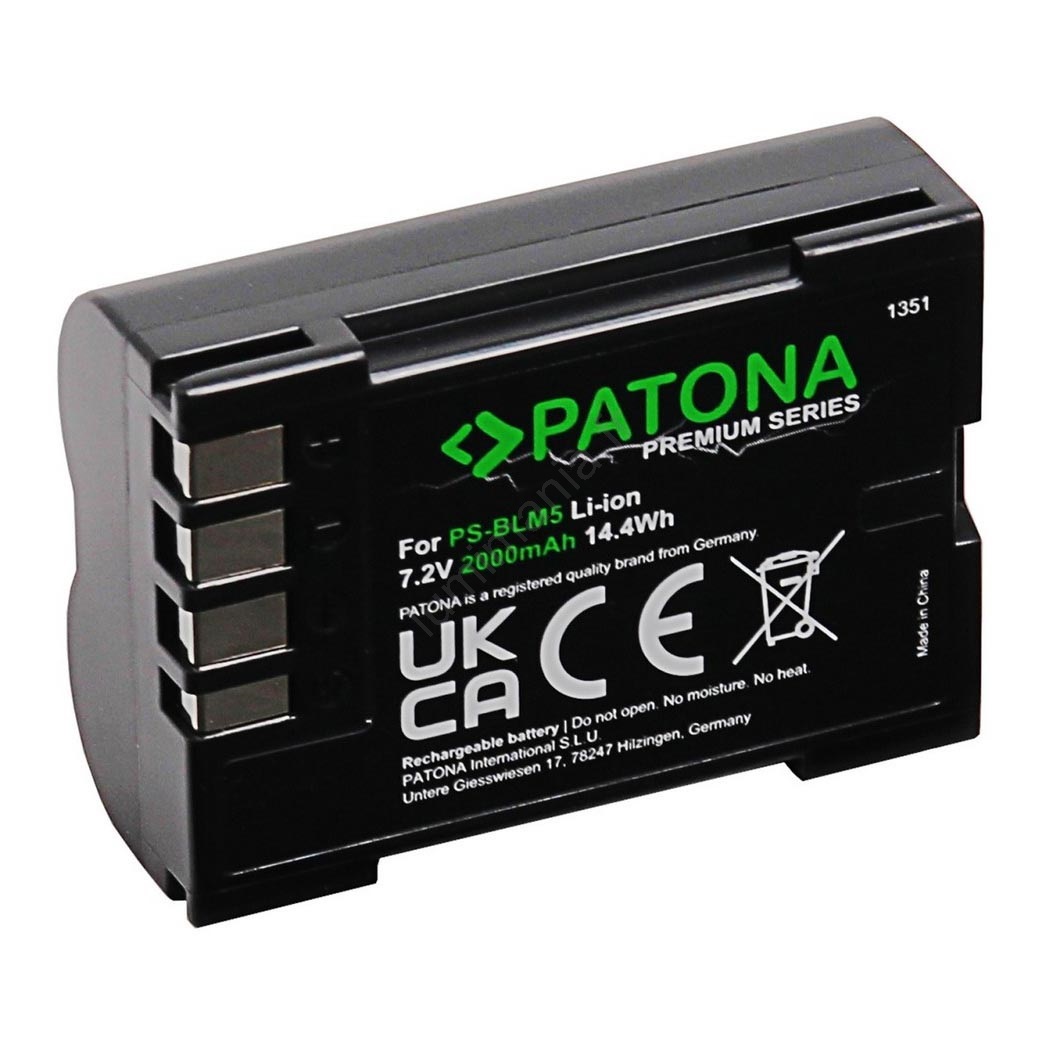 Blumax batteria compatibile per Olympus BLM-1 BLM1 1650 mAh