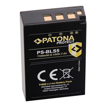 PATONA - Batterie Olympus BLS5 1100mAh Li-Ion Protect