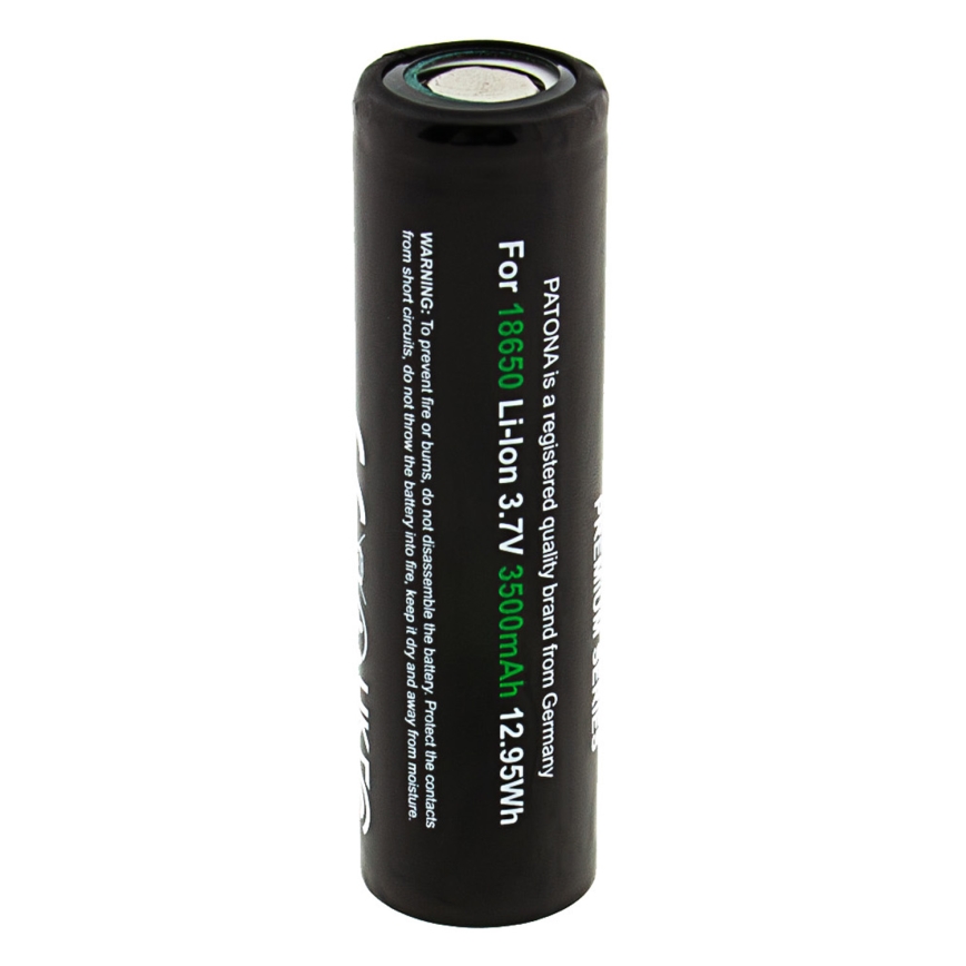 PATONA - Batterie rechargeable 18650 Li‑ion 3500 mAh PREMIUM 3,7 V