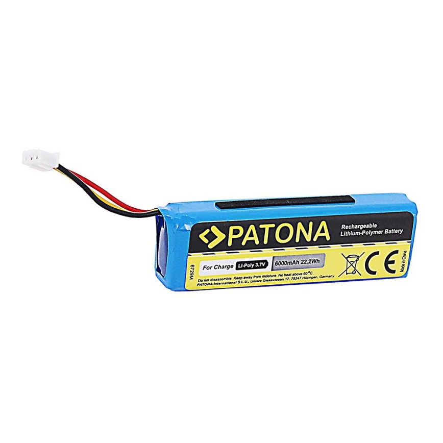 PATONA - Battery JBL Charge 1 6000mAh 3,7V Li-Pol