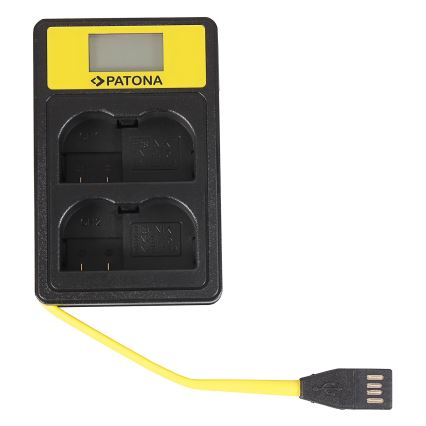 PATONA - Chargeur Double Nikon EN-EL15 avec LCD,USB