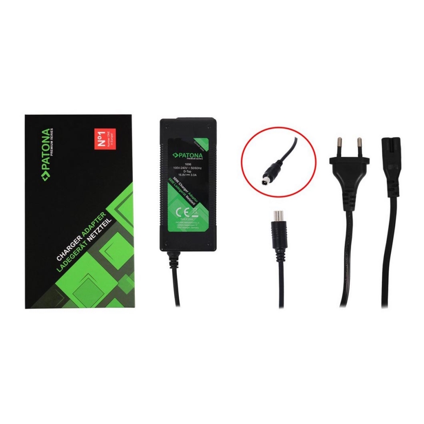 PATONA - Chargeur pour trottinette électrique Xiaomi Mi 42V/2A M365/PRO/PRO2/Essential