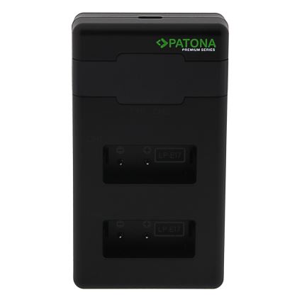 PATONA - Chargeur rapide Dual Canon LP-E17 + câble USB-C 0,6m