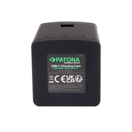 PATONA - Chargeur Triple GoPro Hero 9/Hero 10/Hero 11/Hero 12