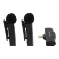 PATONA - LOT 2x Micro sans fil avec pince pour iPhones USB-C 5V 50 mAh