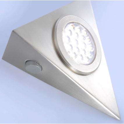 Paul Neuhaus 1119-55-3 - LOT 3x Luminaire de meuble avec un détecteur HELENA LED/2,5W/230V