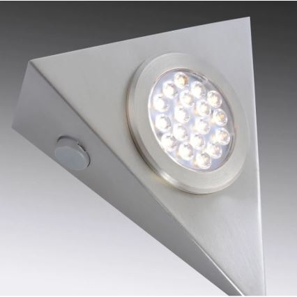 Paul Neuhaus 1119-55-3 - LOT 3x Luminaire de meuble avec un détecteur HELENA LED/2,5W/230V