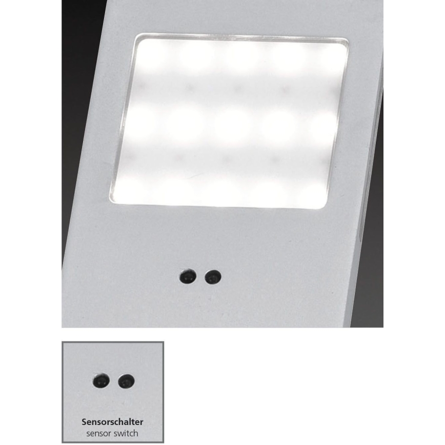 Paul Neuhaus 1121-95-3 - LOT 3x Luminaire de meuble avec un détecteur LED/2W/230V