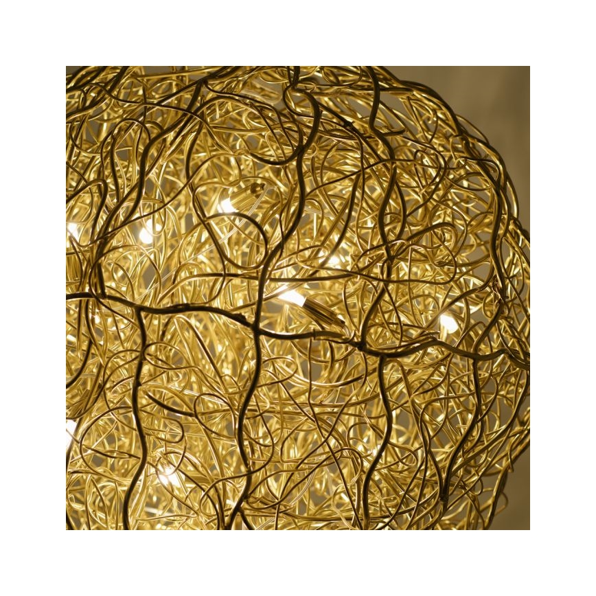Paul Neuhaus 2019-12 - Suspension sur câble SAREA 15xG9/40W/230V dorée