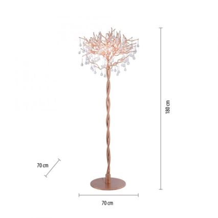 Paul Neuhaus 232-11 - Lampadaire ICICLE 5xG9/40W/230V laiton