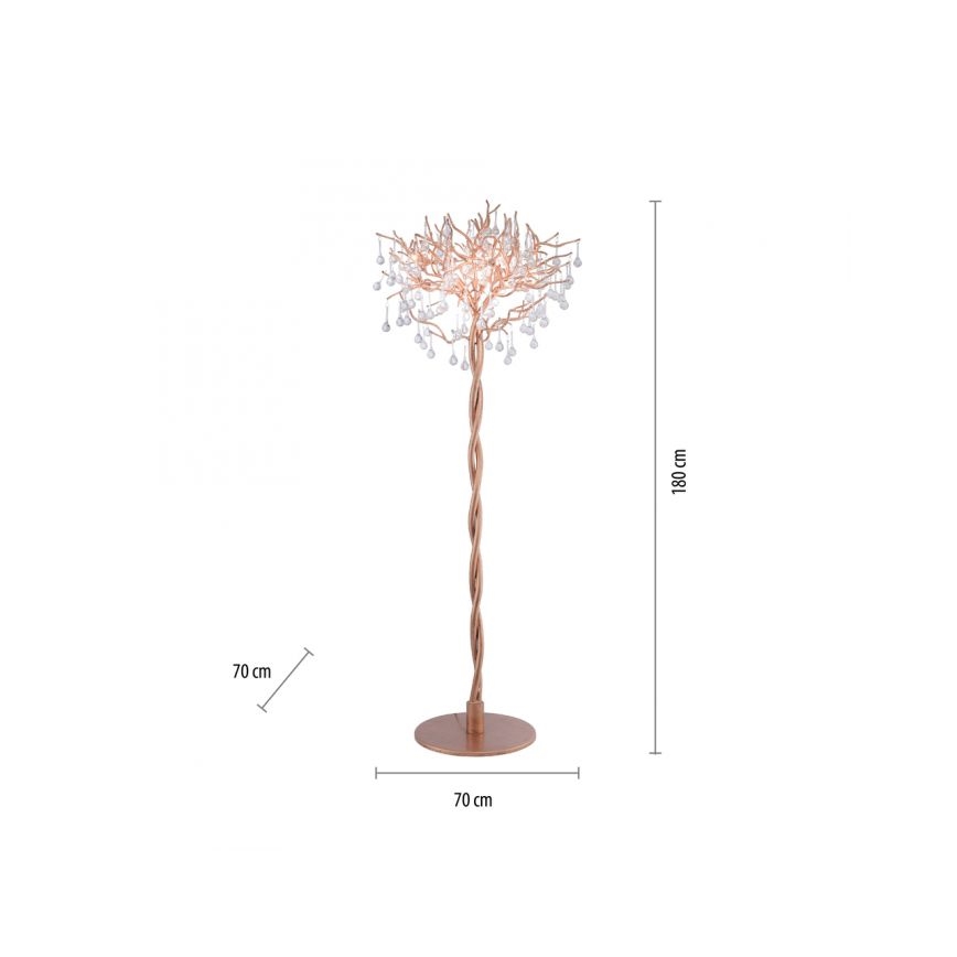 Paul Neuhaus 232-11 - Lampadaire ICICLE 5xG9/40W/230V laiton