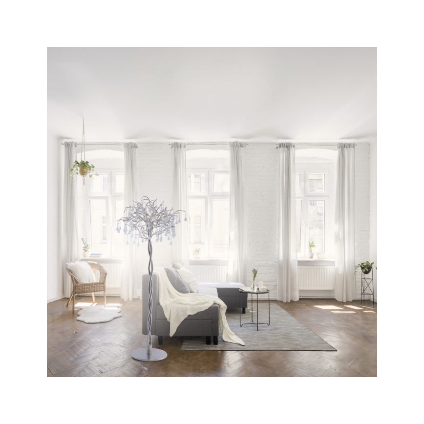 Paul Neuhaus 232-55 - Lampadaire ICICLE 5xG9/40W230V chrome brillant