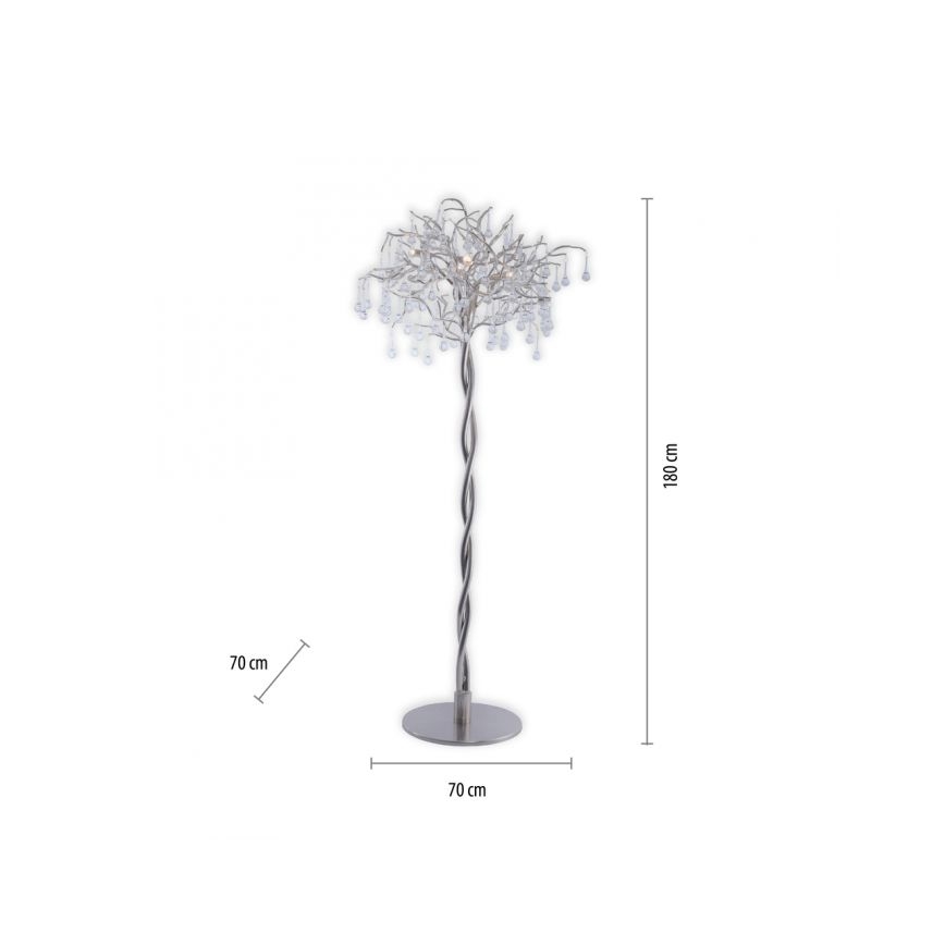 Paul Neuhaus 232-55 - Lampadaire ICICLE 5xG9/40W230V chrome brillant