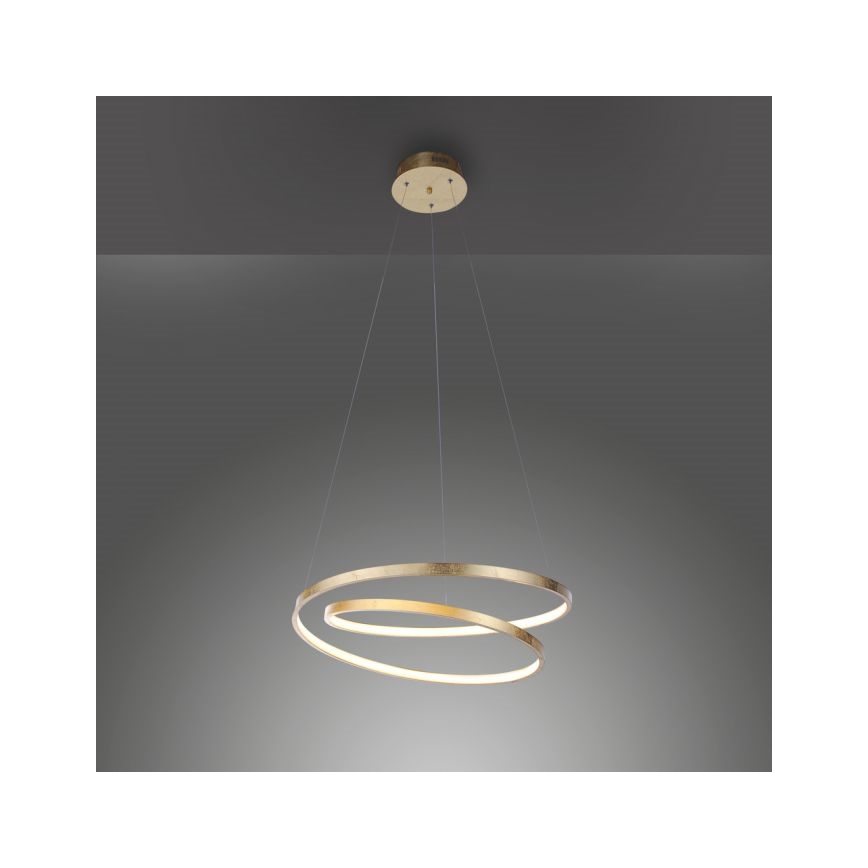Paul Neuhaus 2472-12 - Suspension filaire LED à intensité variable ROMAN LED/30W/230V dorée
