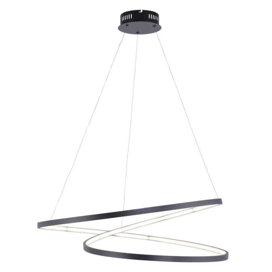 Paul Neuhaus 2474-18 - Suspension filaire LED à intensité variable ROMAN LED/40W/230V noir