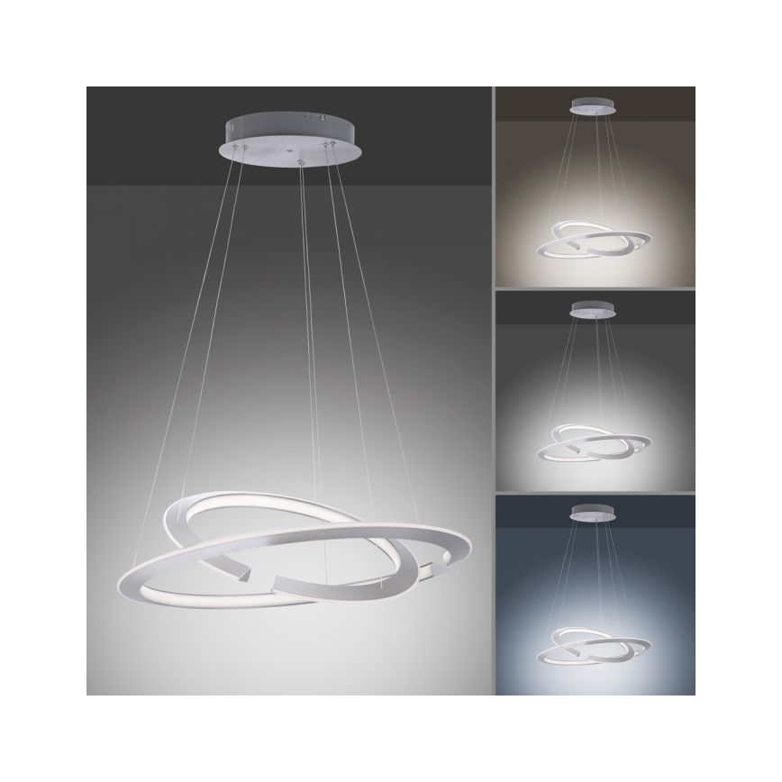 Paul Neuhaus 2491-55 - Suspension filaire à intensité variable ALESSA 2xLED/26W/230V + télécommande