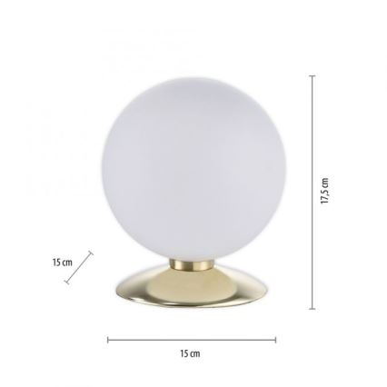 Paul Neuhaus 4013-60 - Lampe de table tactile à intensité variable BUBBA 1xG9/3W/230V doré