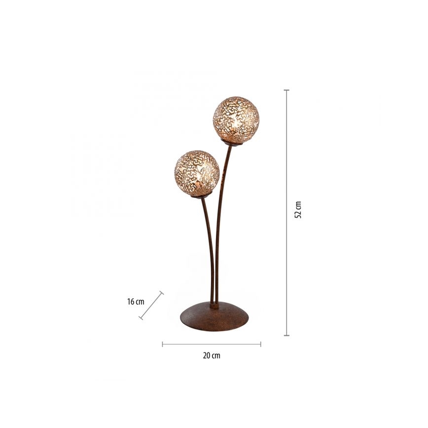 Paul Neuhaus 4032-48 - Lampe de table GRETA 2xG9/40W/230V