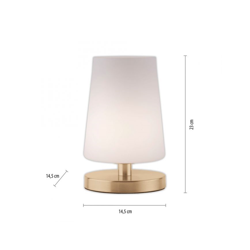 Paul Neuhaus 4146-60 - Lampe de table LED à intensité variable SONJA 1xG9/3W/230V laiton