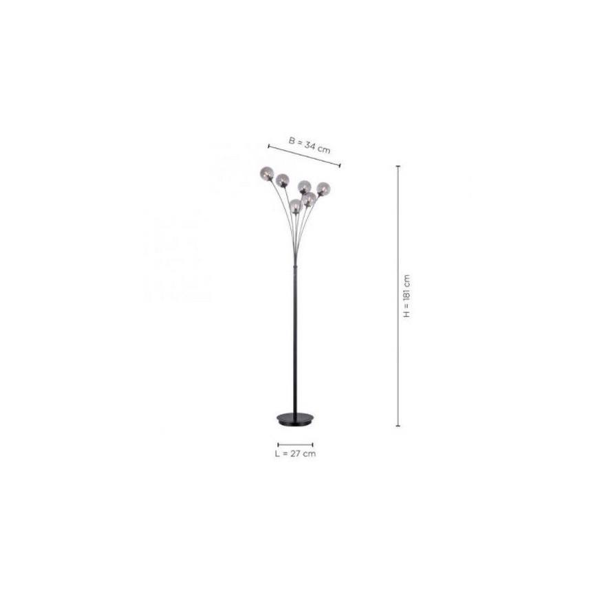 Paul Neuhaus 419-18 - Lampadaire LED WIDOW 6xG9/3W/230V