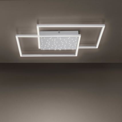 Paul Neuhaus 6024-55 - Lustre monté en surface à intensité variable YUKI LED/49W/230V + Télécommande