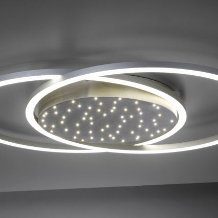 Paul Neuhaus 6025-55 - Lustre monté en surface à intensité variable YUKI LED/48W/230V + Télécommande