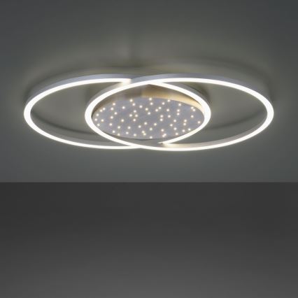 Paul Neuhaus 6025-55 - Lustre monté en surface à intensité variable YUKI LED/48W/230V + Télécommande