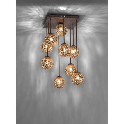 Paul Neuhaus 6238-48 - Suspension avec tige GRETA 9xG9/40W/230V