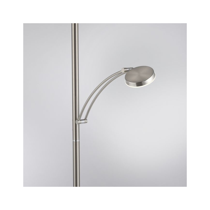 Paul Neuhaus 655-55 - Lampadaire LED dimmable ALFRED LED/28W+LED/4W/230V chrome brillant