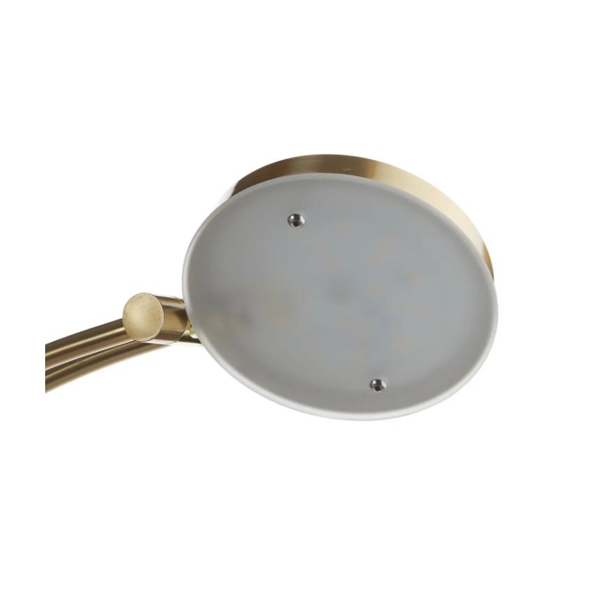 Paul Neuhaus - 655-60 - Lampadaire à intensité variable LED ALFRED 1xLED/28W/230V+1xLED/4W/230V laiton
