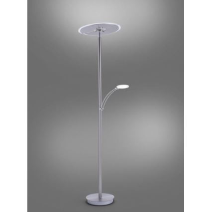 Paul Neuhaus 673-55 - Lampadaire à intensité variable ARTUR 2xLED/21W/230V+1xLED/6W chrome brillant