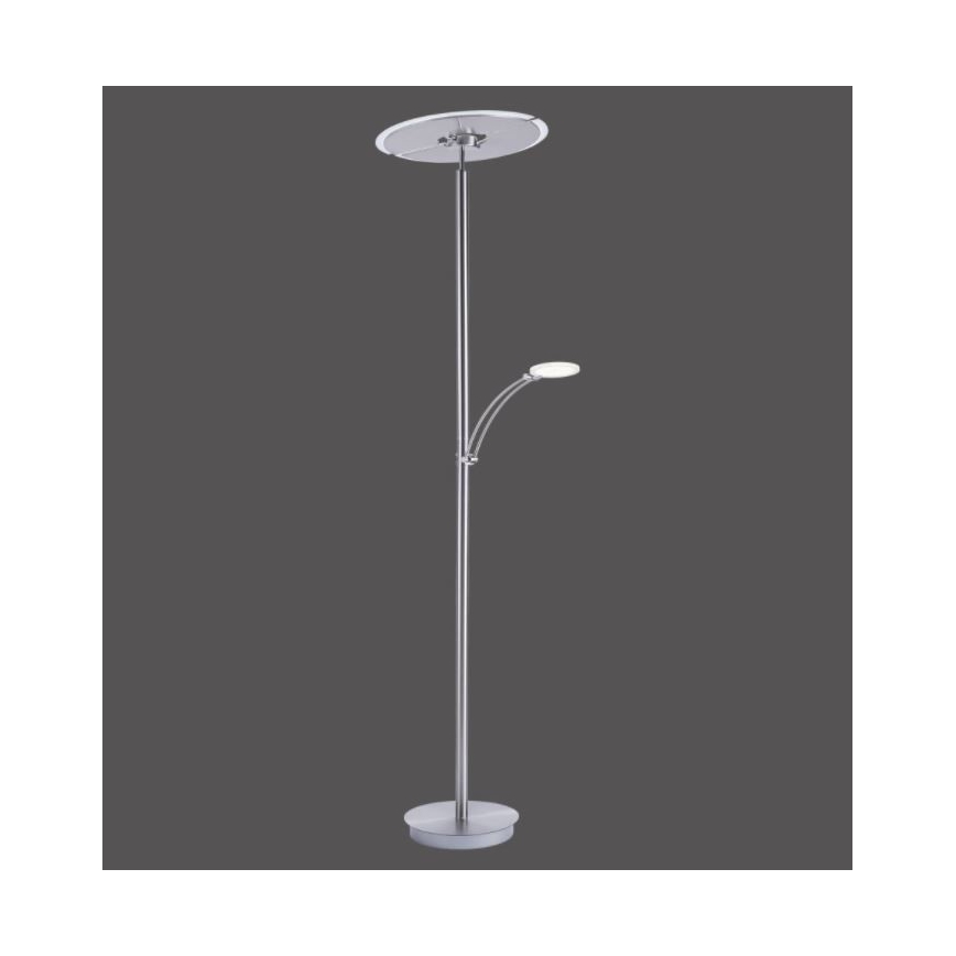 Paul Neuhaus 673-55 - Lampadaire à intensité variable ARTUR 2xLED/21W/230V+1xLED/6W chrome brillant