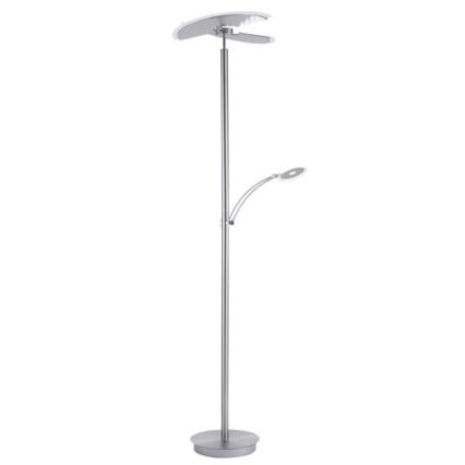 Paul Neuhaus 673-55 - Lampadaire sur pied LED dimmable ARTUR 2xLED/21W/230V+LED/6W chrome brillant