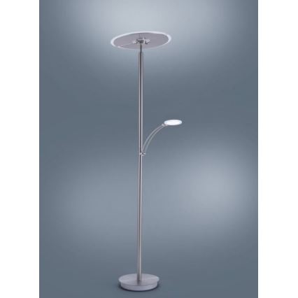 Paul Neuhaus 673-55 - Lampadaire sur pied LED dimmable ARTUR 2xLED/21W/230V+LED/6W chrome brillant