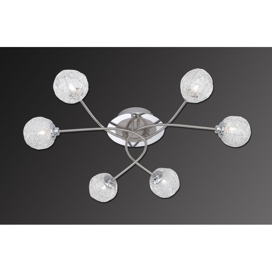 Paul Neuhaus 6796-55 - Lustre monté en surface WOMBLE 6xG9/28W/230V