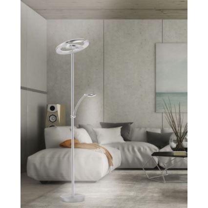 Paul Neuhaus 680-55 - Lampadaire LED à intensité variable MARTIN LED/36,5W/230V + LED/5,7W