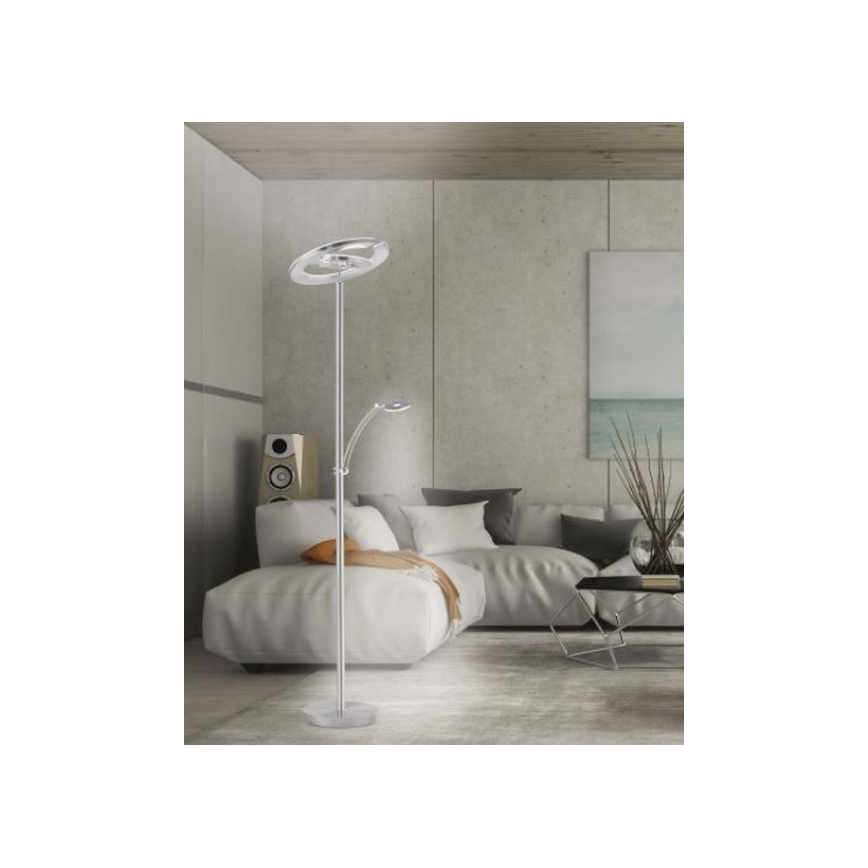 Paul Neuhaus 680-55 - Lampadaire LED à intensité variable MARTIN LED/36,5W/230V + LED/5,7W