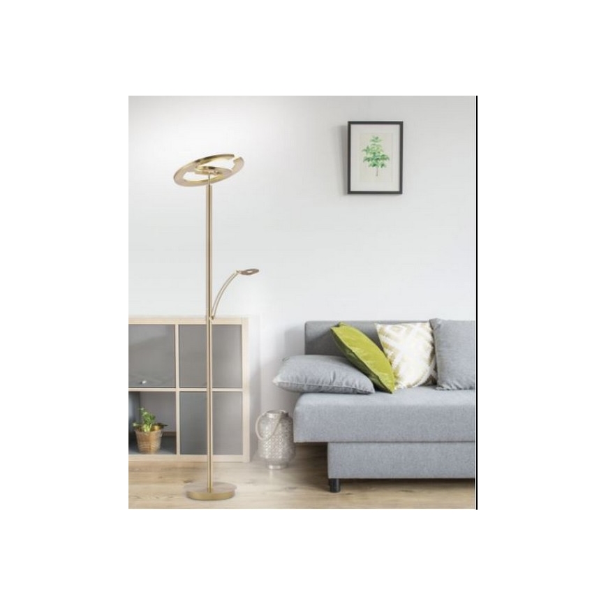 Paul Neuhaus 680-60 - Lampadaire LED à intensité variable MARTIN 1xLED/40W/230V+1xLED/6W