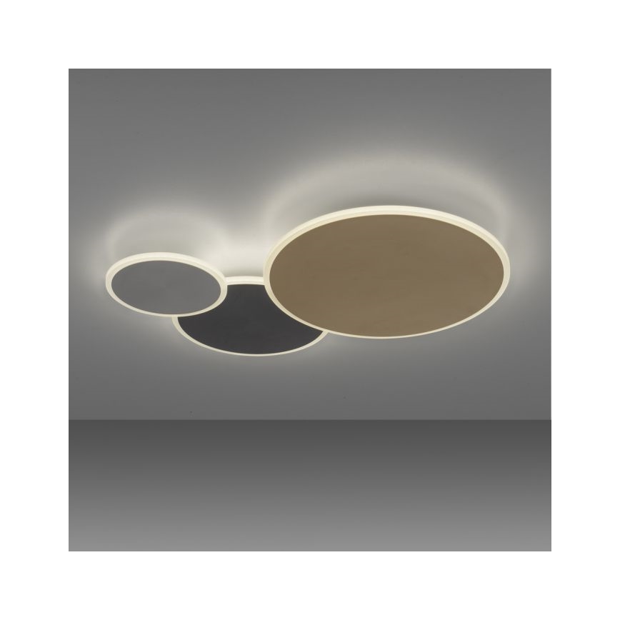 Paul Neuhaus 8007-70 - Plafonnier à intensité variable Q-PIATO LED/35W/230V 2700-5000K Wi-Fi + télécommande