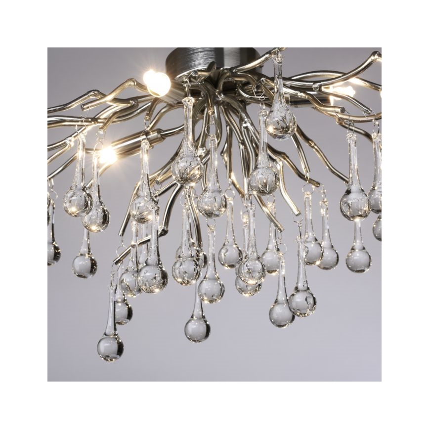 Paul Neuhaus 8090-55 - Plafonnier ICICLE 4xG9/40W/230V 30x60 cm chrome brillant